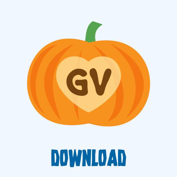 GV heart pumpkin carving pattern download